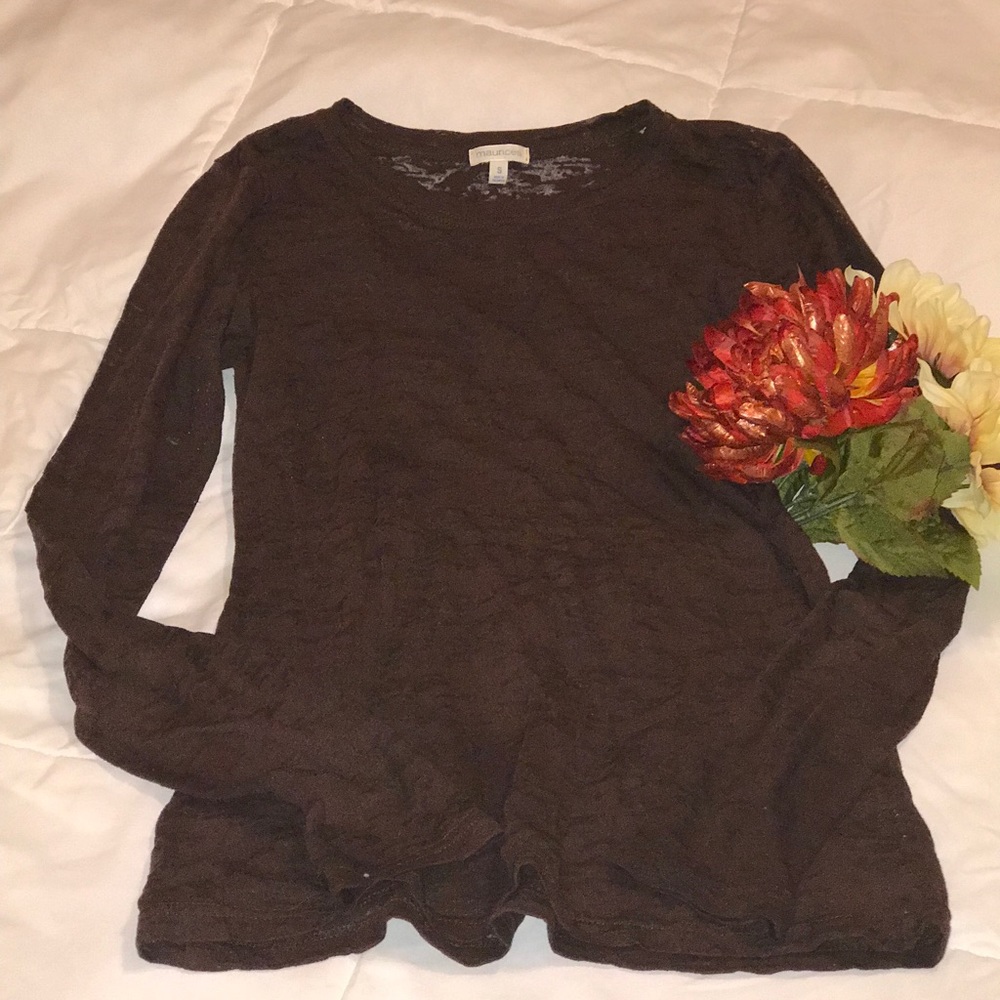 MAURICES BROWN SHIRT SIZE S